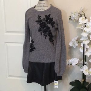 INC International Concepts sweater with appliqués